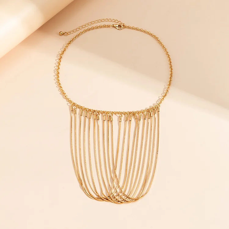 Elegant Tassel Chain Necklace