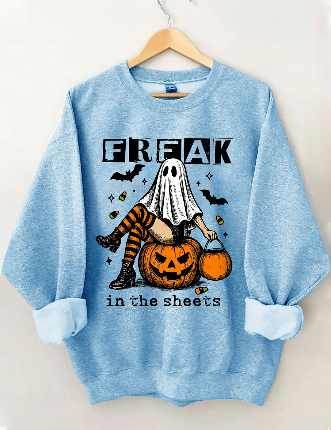 Funny Freak In The Sheets Ghost Girl Sweatshirt