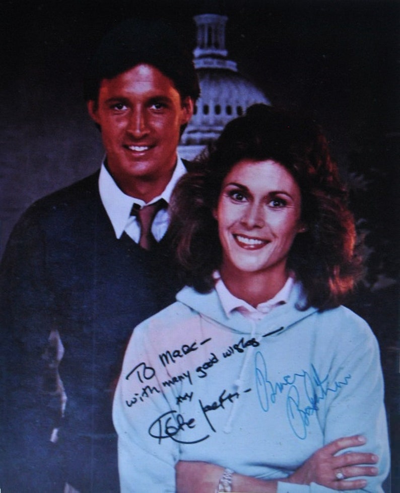 KATE JACKSON & Bruce Boxleitner SCARECROW and Mr King Hand-Signed 8x10 Color Photo Poster painting wCoA