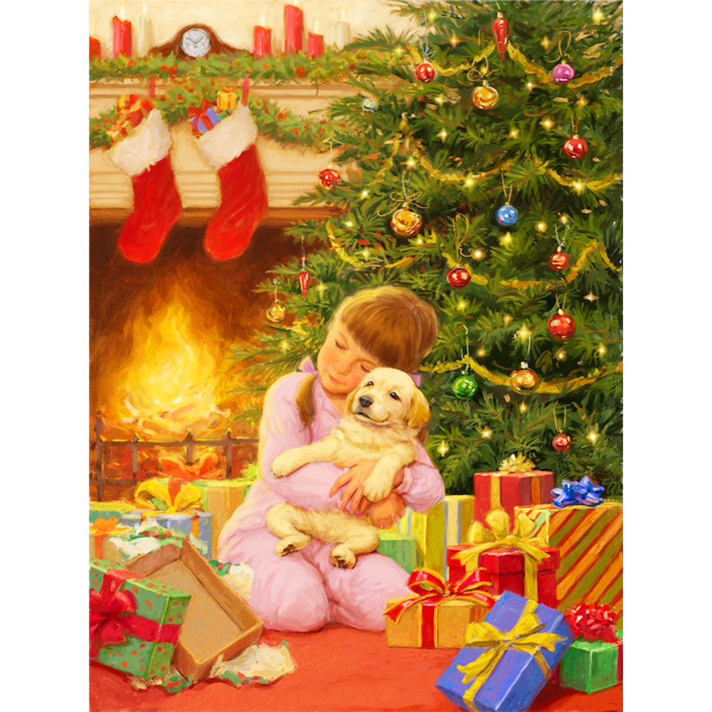 

Children Christmas - Round Drill Diamond Painting - 30*40CM, 501 Original