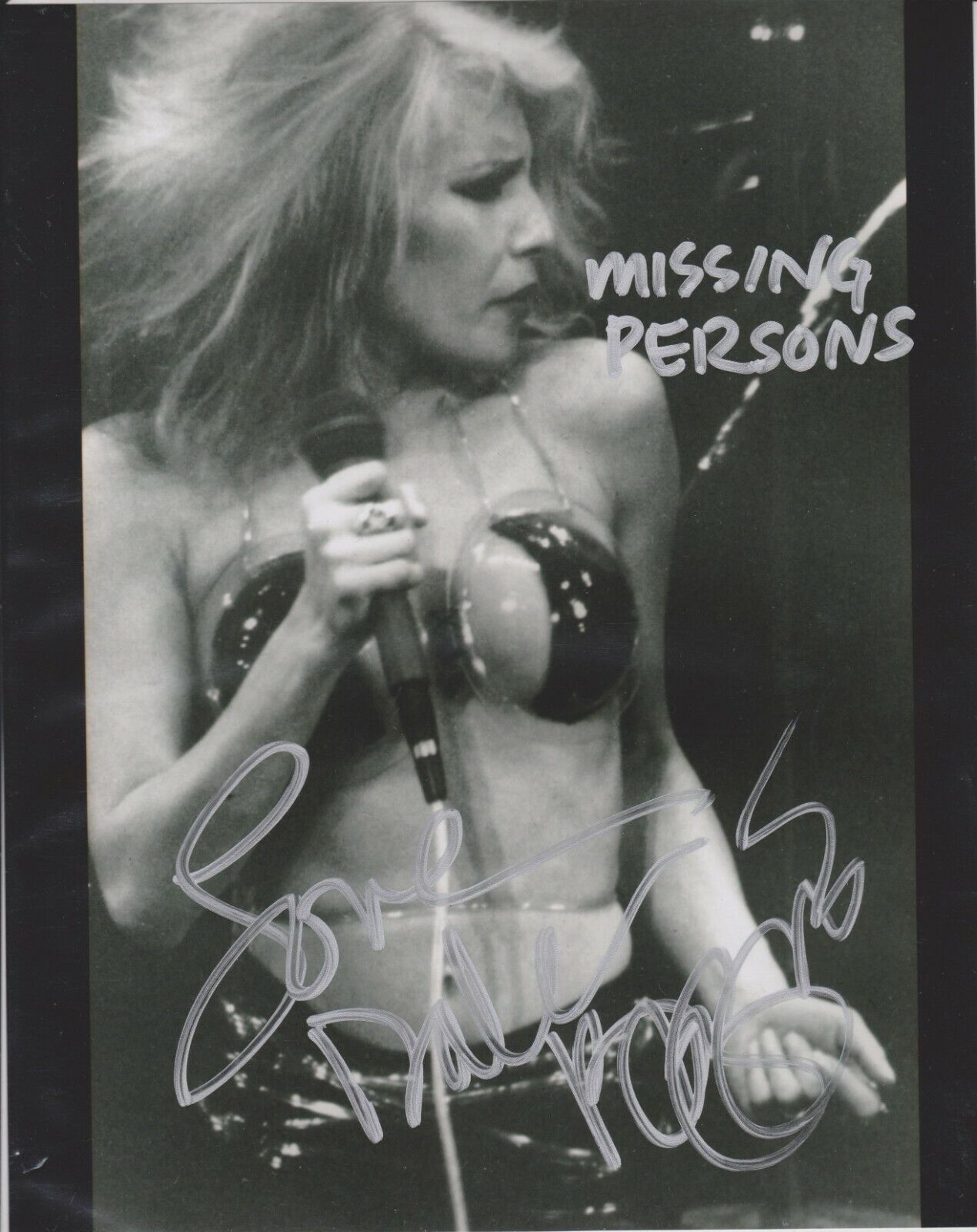 Dale Bozzio Missing Persons Original Signed 8x10 Photo Poster painting #13 At Hollywoodshow