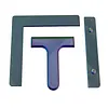 3-Piece Set Diamond Painting Alignment Tools Diamond Painting Alignment Ruler Fits Square Kits for Adults Keeps Drills Aligned (Iridescent)