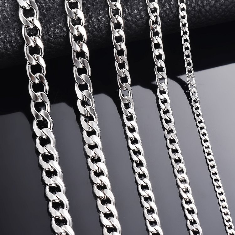 YOY-Curb Cuban Link Chain Necklace