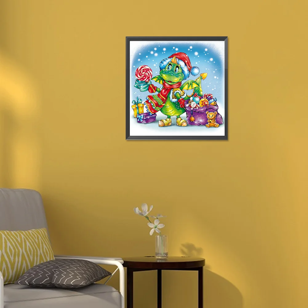 Full Round Diamond Painting 30*30cm - Christmas Snow Day