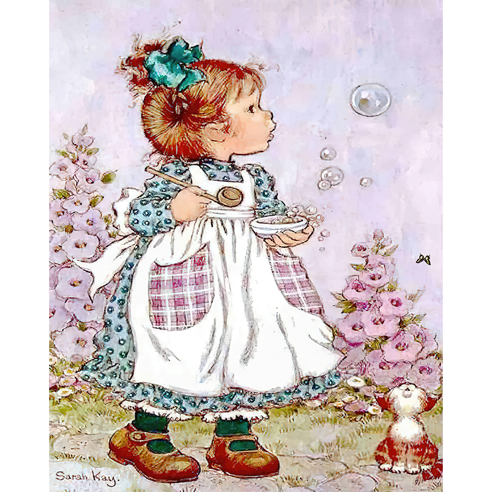 

Cartoon Girl - Round Drill Diamond Painting - 30*40CM, 501 Original