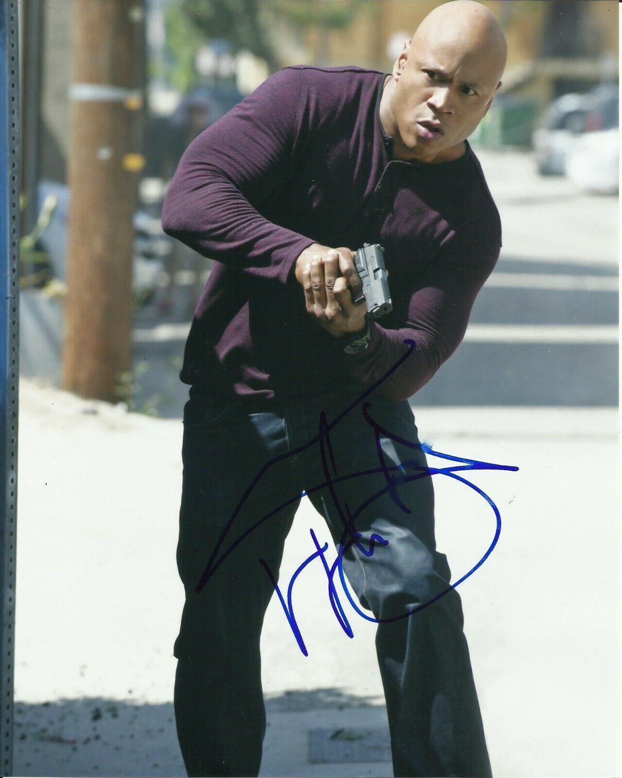 LL COOL J SIGNED NCIS LA Photo Poster painting UACC REG 242 AUTHENTIC FILM AUTOGRAPHS (3)