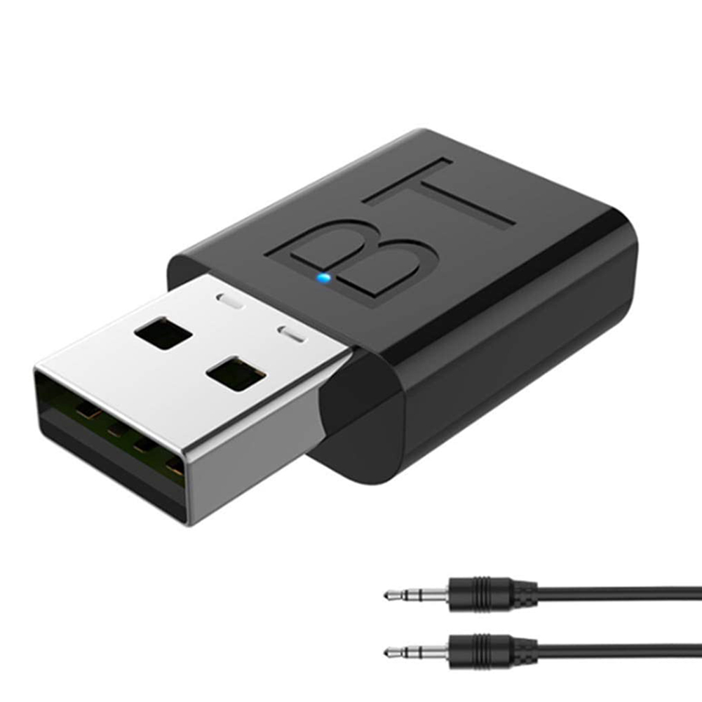 

USB Bluetooth 5.0 Dongle Adapter 2 in 1 Wireless AUX Transmitter Receiver, 501 Original