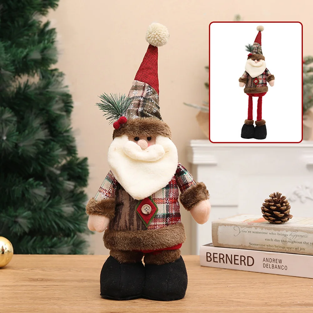 New Retro Retractable Doll Christmas Decoration Arrangement Ornament