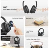 G90 Head Mounted Touchscreen Bluetooth Headphones Hybrid ANC And Premium Sound Built-in Wireless Headphones Compatible With Computers, Mobile Phones And Laptops
