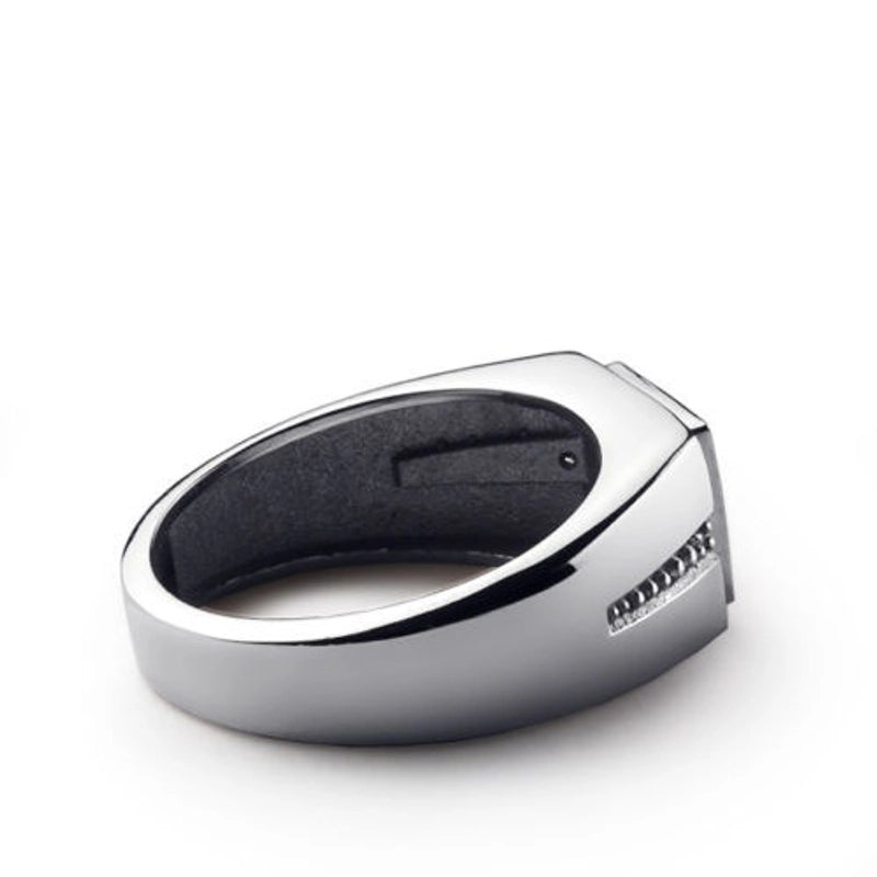 Retro Square Alloy Plating Inlay Artificial Gemstones Unisex Rings