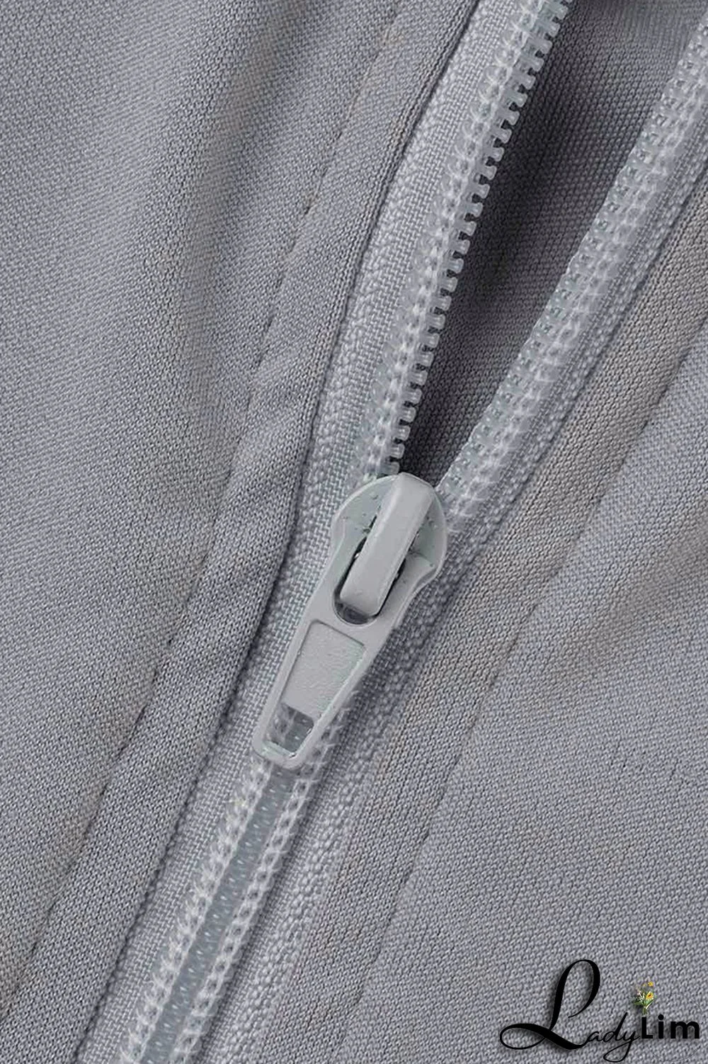 Peacock Blue Fashion Casual Letter Print Basic Zipper Collar Short Sleeve Two Pieces