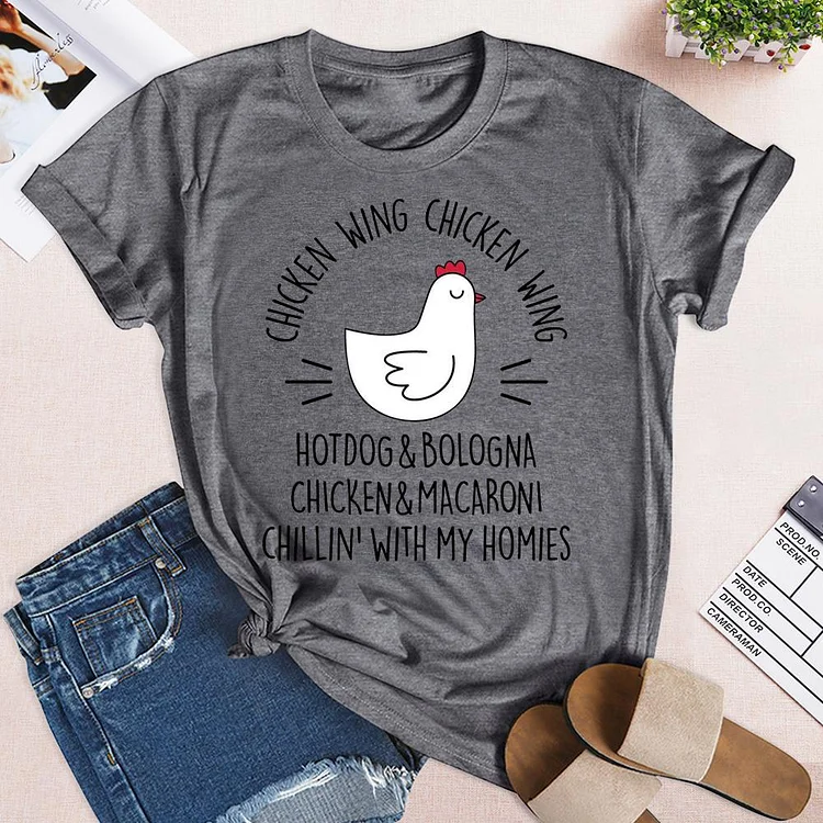 Chicken wing T-shirt Tee-05029-Annaletters