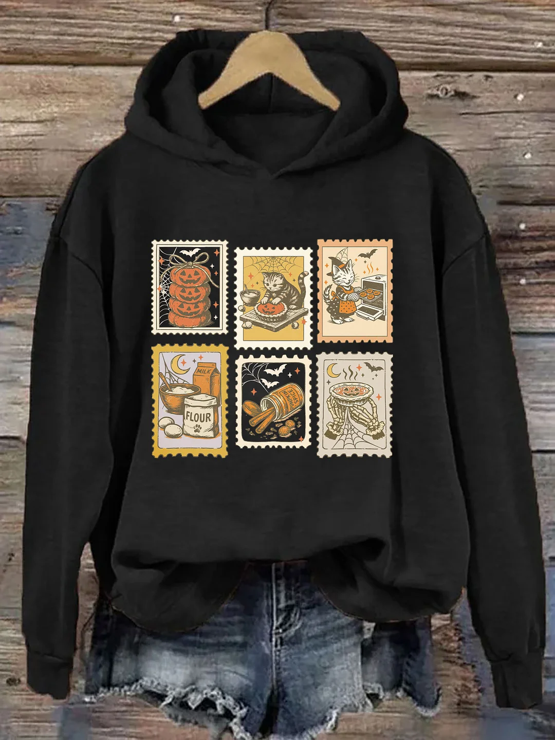 Spooky Cat Halloween Hoodie