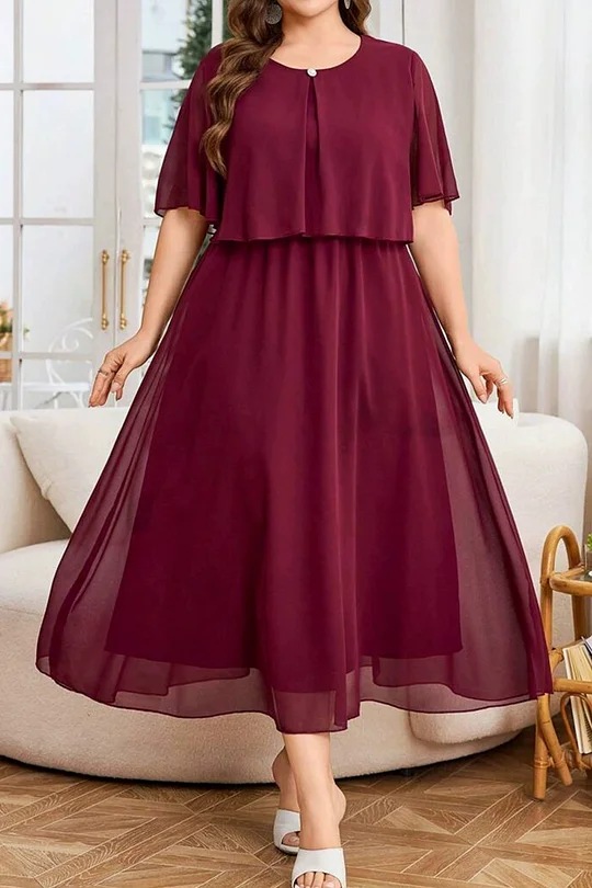 red flare dress plus size Coral Racerback Maxi Dress with Pockets