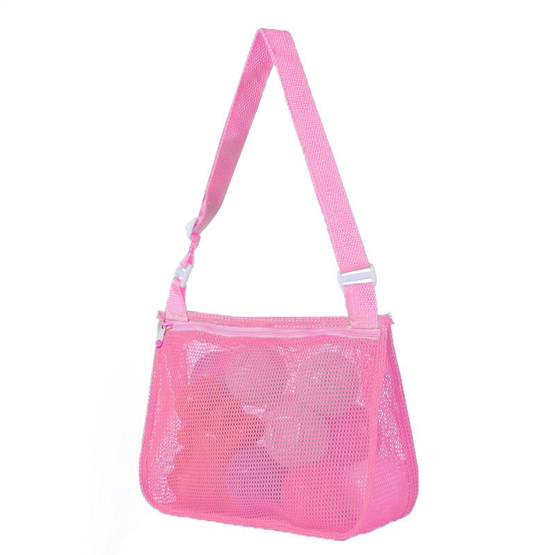 New Color Matching Children’s Toy Bag Shell Storage Bag Travel Beach Bag Hollow Transparent Beach Bag