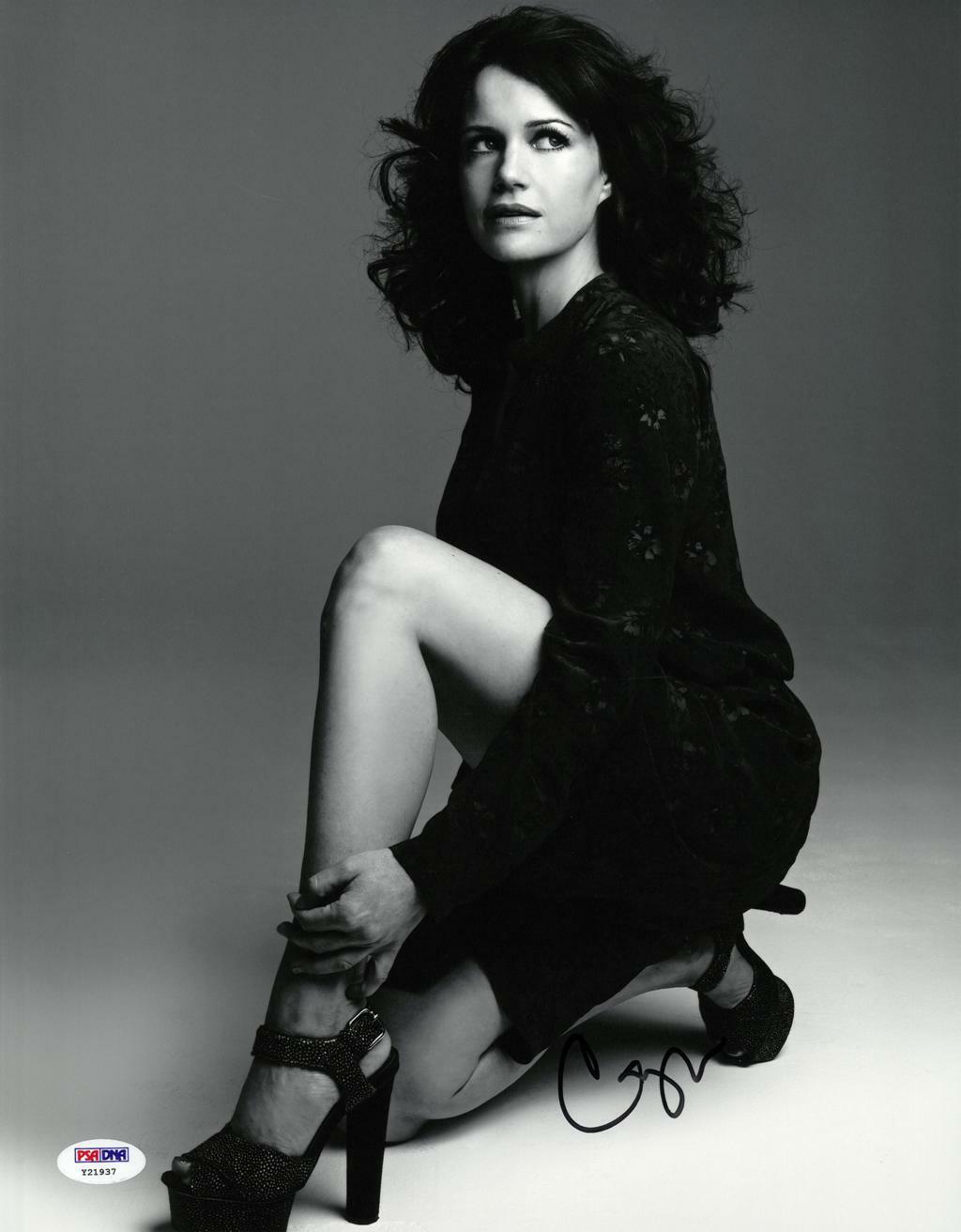 Carla Gugino Signed Authentic Autographed 11x14 B/W Photo Poster painting PSA/DNA #Y21937