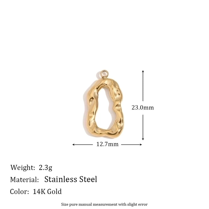 1 Piece 304 Stainless Steel 14K Gold Plated Geometric Jewelry Accessories Pendant