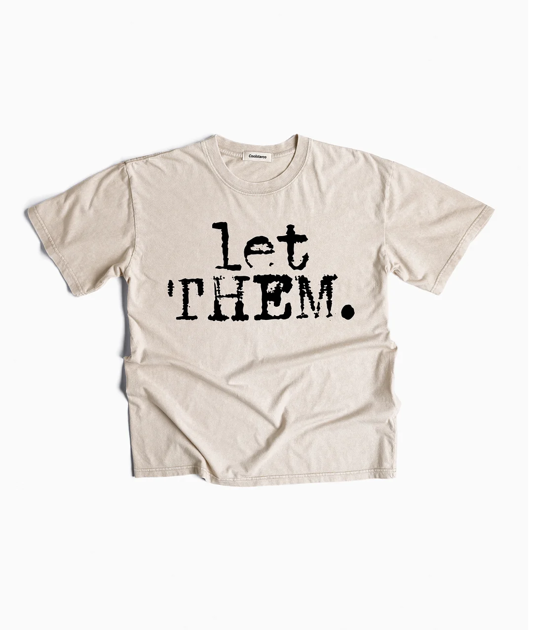 Let Them Typography Washed T-shirt