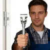 Door Hinge Adjustment Tool Adjustable Hinges Wrench Universal Fit for Interior & Exterior Doors Stainless Steel Door Hinge Tool for Sagging Doors