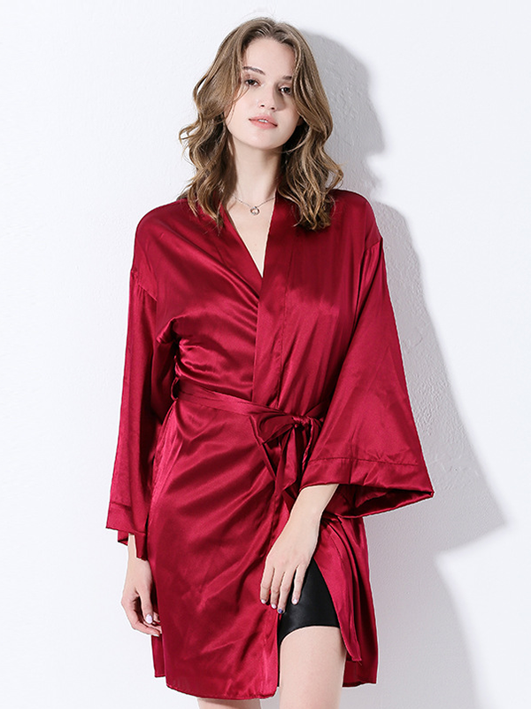 19 Momme Solid Oversize Silk Robe