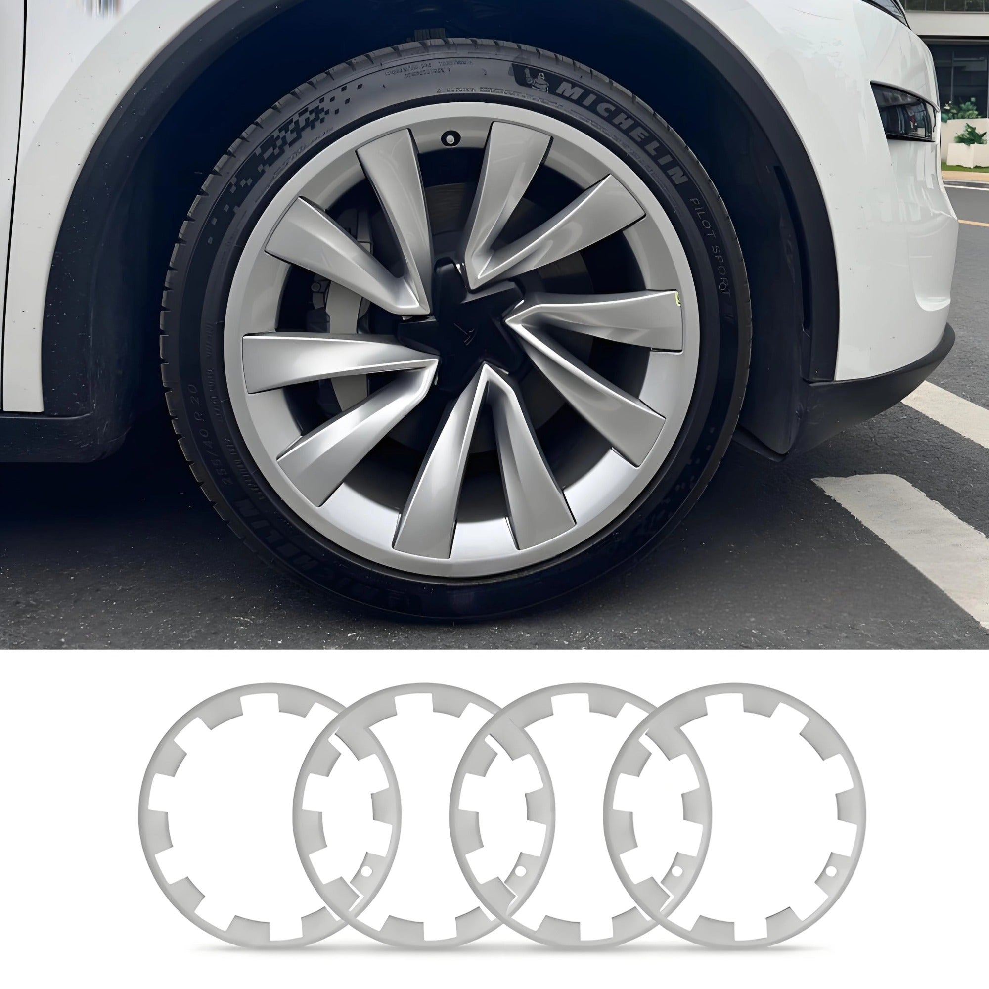 20&Prime; Wheel Rim Protectors for Tesla Model Y Juniper (4PCS) - Tesery Official Store