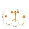 Elegant 6 Heads Candle Holder Table Centerpiece