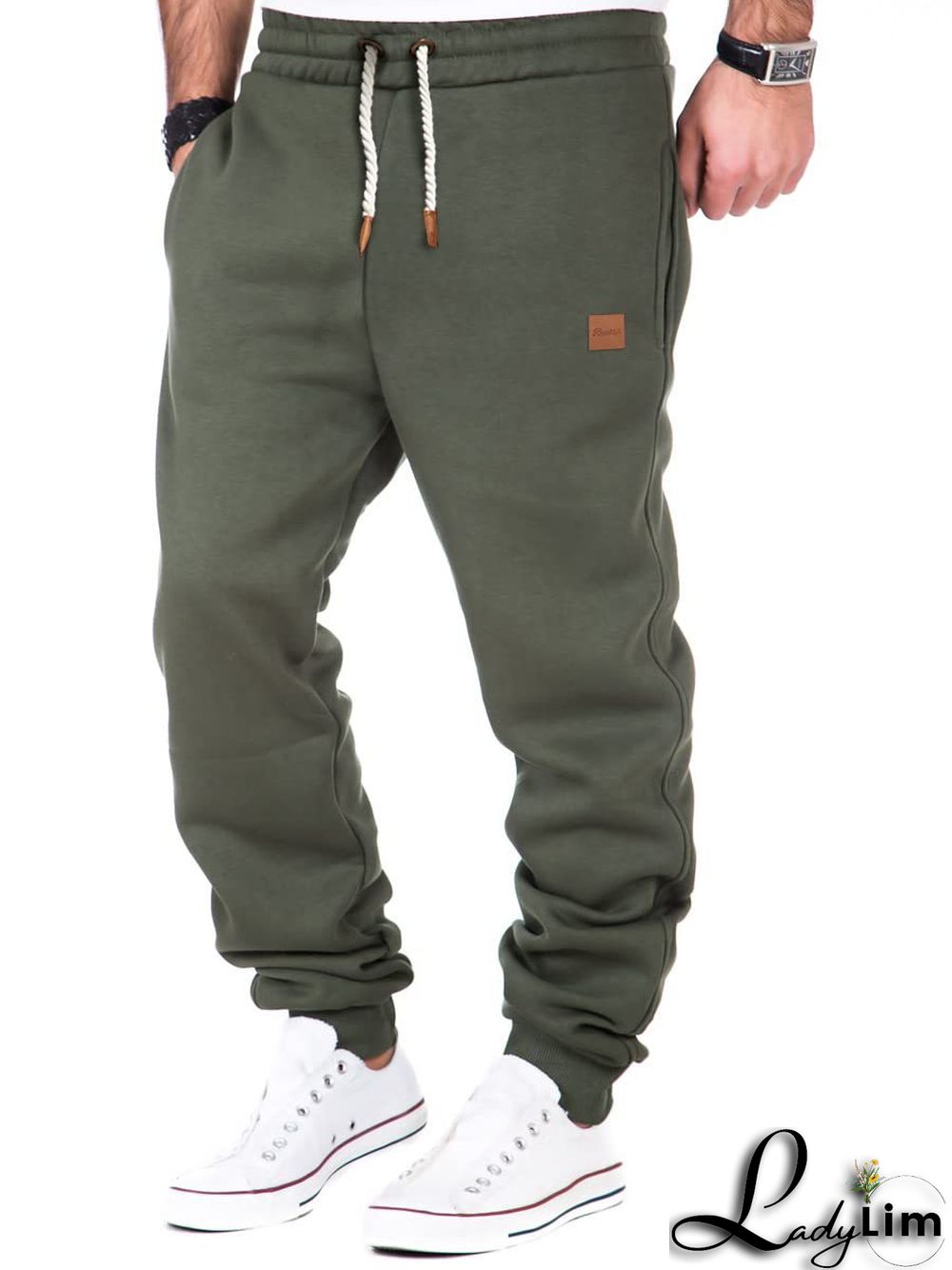Men's Fall Winter Patchwork Training Sports Pants Basic Pants Men's Sports Fitness Sweatpants