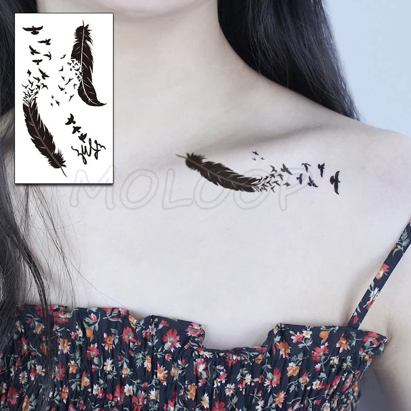 Water Transfer Tattoo Sexy Red Lips Print Tattoo Body Art Waterproof Temporary Fake Flash Tattoo for Man Woman Kid 10.5*6cm
