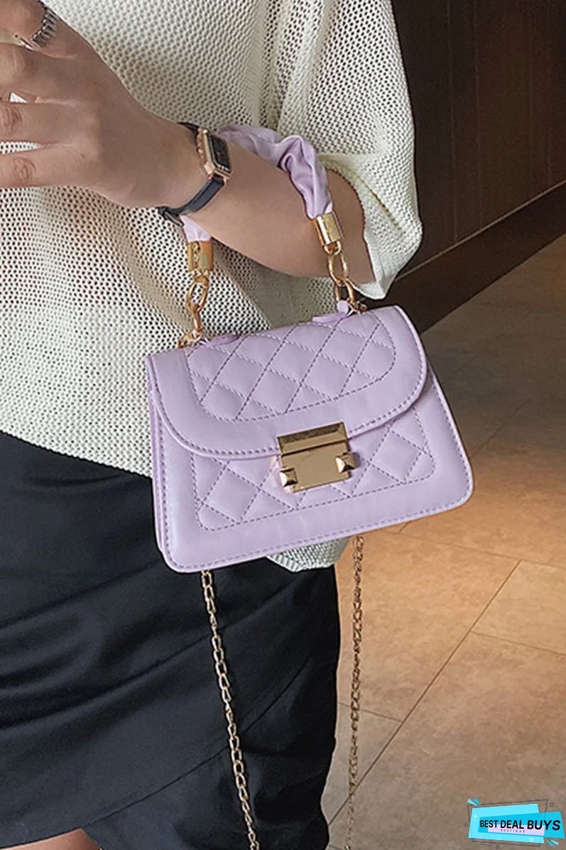 Fashion Casual Solid Patchwork Metal Accessories Decoration Chains Bags