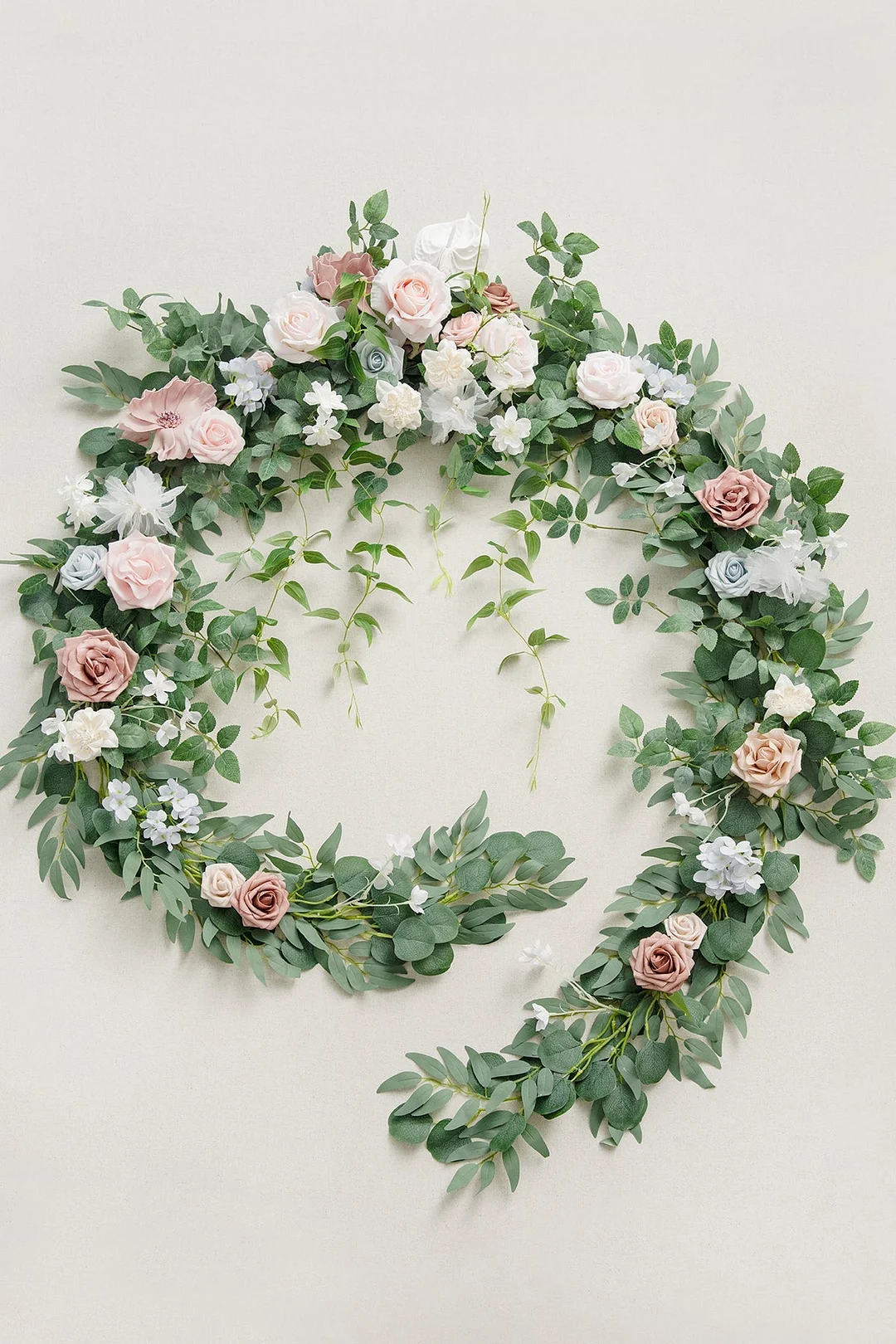 Head Table Flower Garland in English Pastel