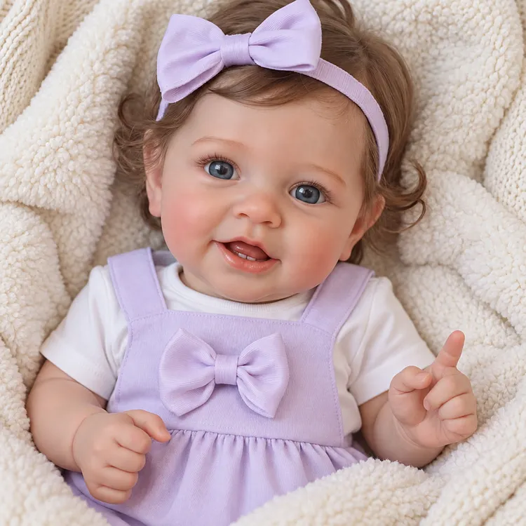 Babeside Smiling Reborn Baby Vead 20" Little Infant Girl Heartwarming Gift Timeless Emotional Moments