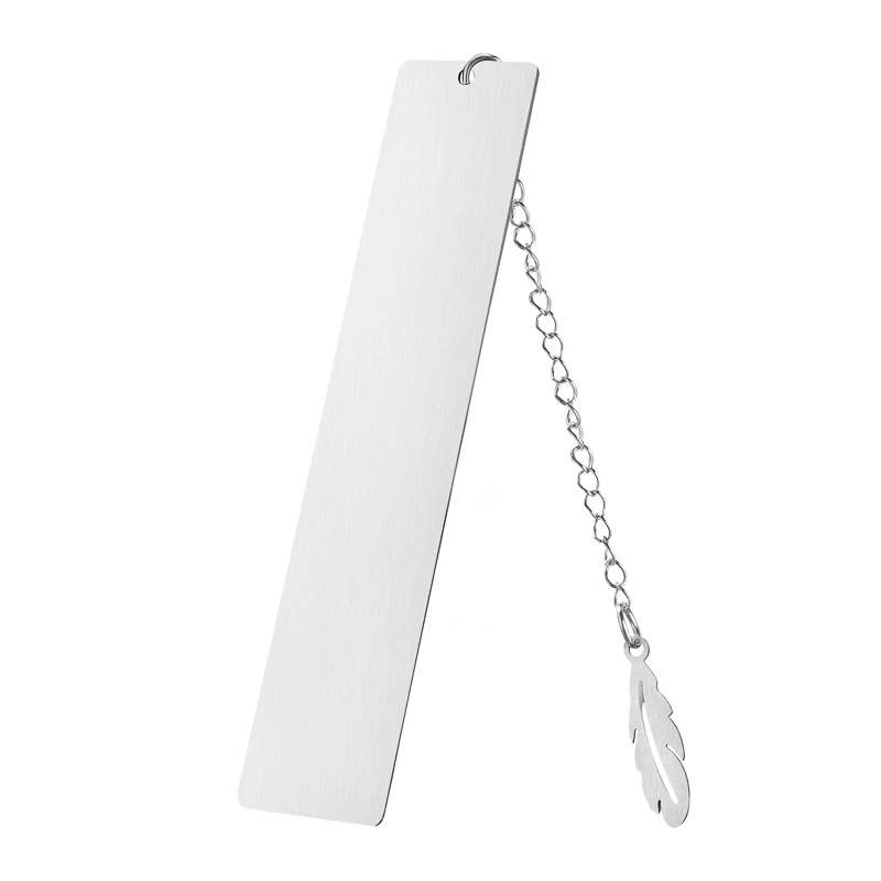 Fashion Creative Metal Stainless Steel Lettering Bookmark