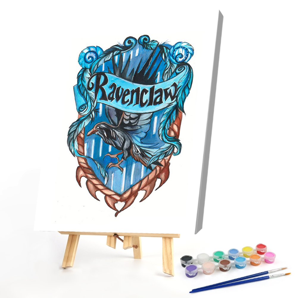 

40*50CM - Paint By Numbers - Magic School Badge, 501 Original