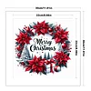 Christmas Wreath-18CT Stamped Cross Stitch 30*30cm/11.81*11.81in