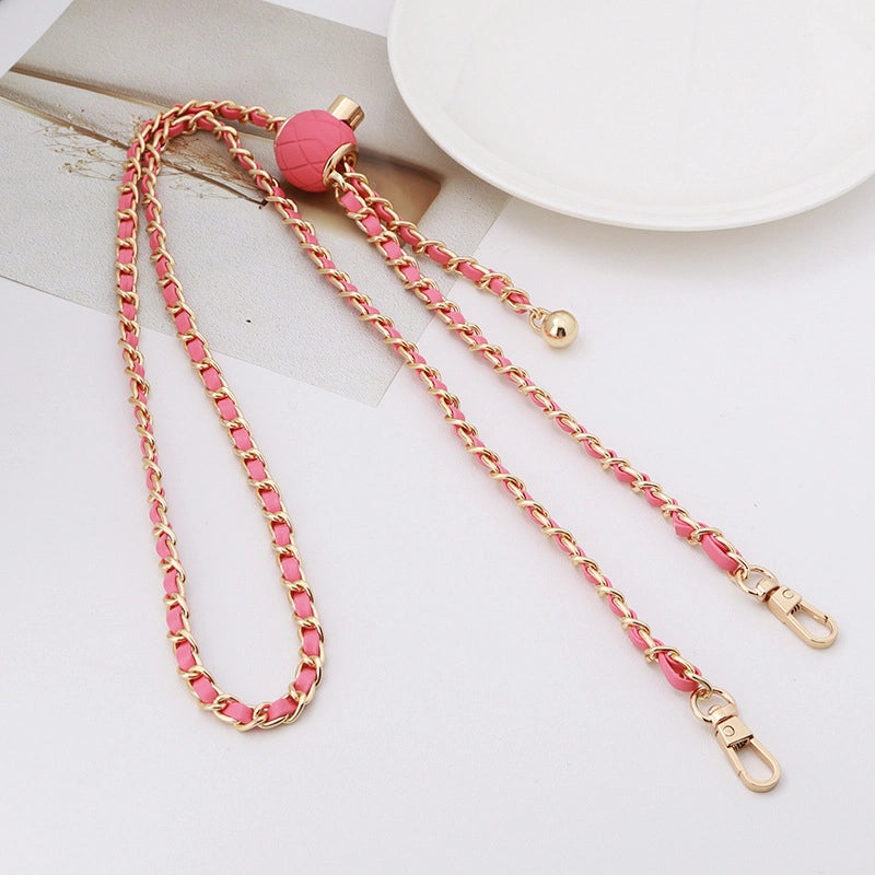 5 Pieces Alloy Solid Color Bag Chain Bag Straps