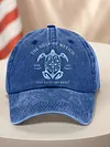 Washed Cotton Baseball Cap Vintage Golf Dad Hat Adjustable Trucker Hat Sun Hat