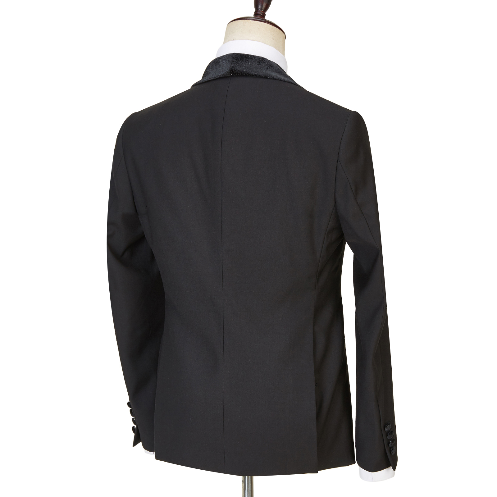 Miabel  Modern  Black  Shawl Lapel Three Pieces Sparkle Men Wedding Suits