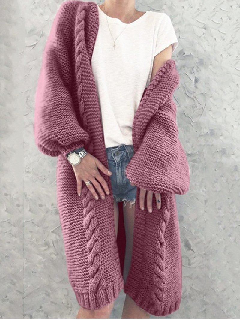Autumn/Winter Loose Mid-Length Sweater Cardigan