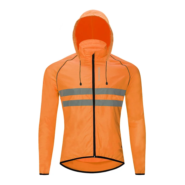Men's Windproof Cycling Hood Jacket Bike Coat