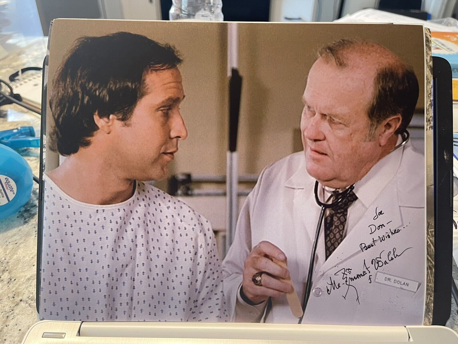 M. Emmett Walsh Hand Signed 8x10 Blood Simple Authentic Autograph Beckett BAS E