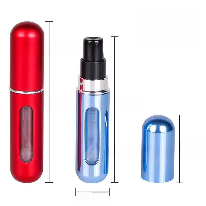 In Stock 5ml Bottom Filling Perfume Bottle Recyclable Portable Rechargeable Perfume Spray Bottle Perfume Electrochemical Aluminum Bottle