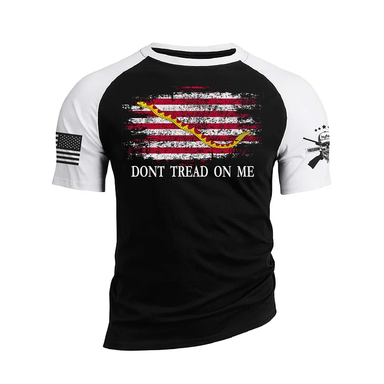 FIRST NAVY JACK DTOM USA FLAG RAGLAN GRAPHIC TEE