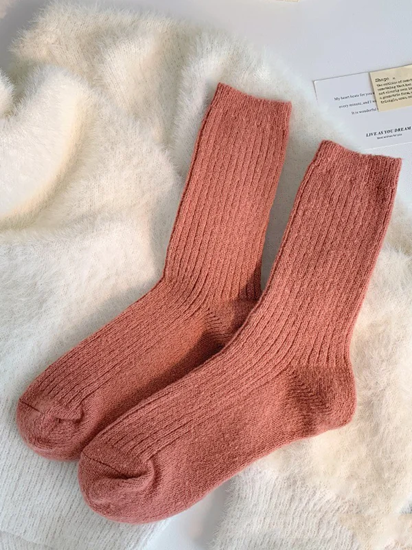 Solid Color Elasticity Socks