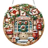 Diamond Painting Acrylic Post Office Pendant Kits for Home Wall Decor