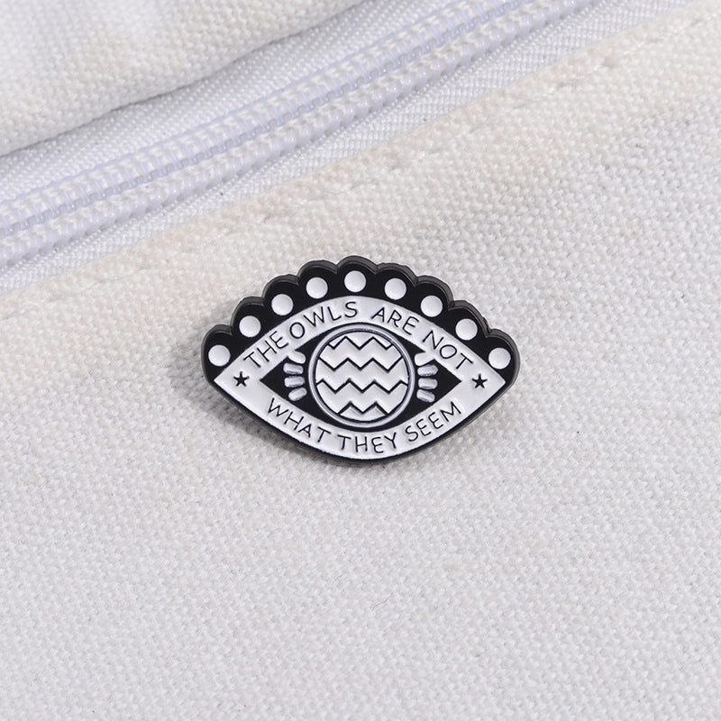 Cartoon Style Cute Cowboy Style Animal Letter Eye Alloy Stamping Stoving Varnish Plating Unisex Badge Brooches Collar Pin