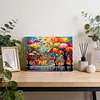 Umbrella Town-Framed oil painting by numbers 40*30CM