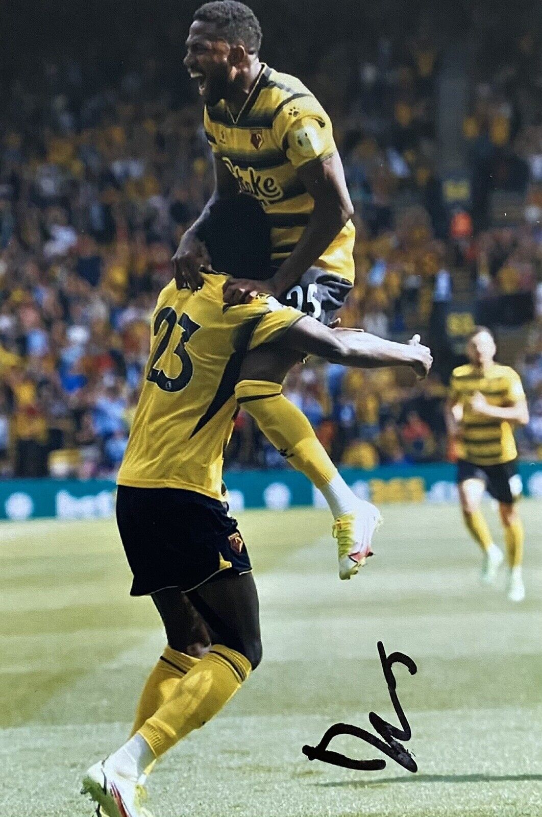 Emmanuel Denis Genuine Hand Signed Watford 6X4 Photo Poster painting