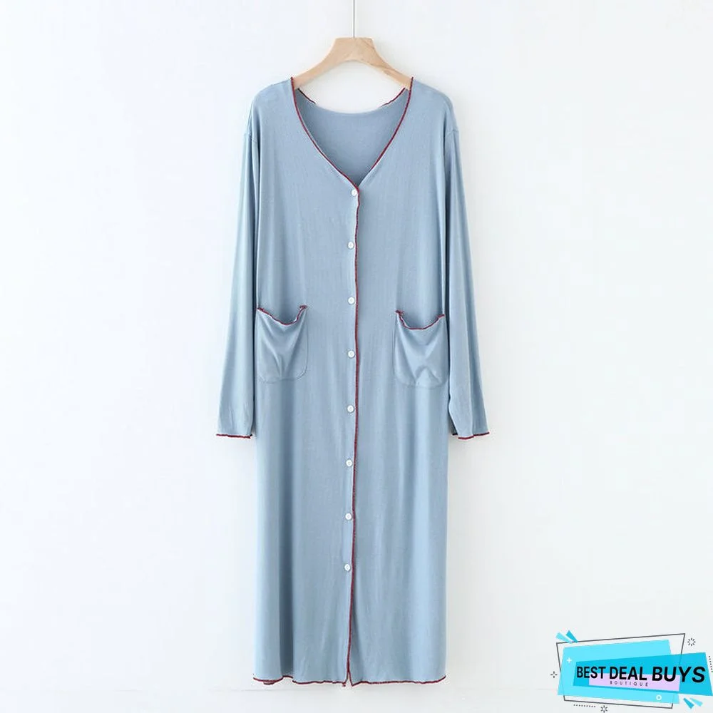 Women's Plus Size Long Sleeve Cardigan Summer Long Coat