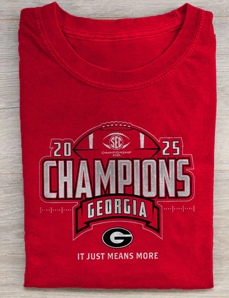 Georgia Bulldogs 2025 Champs T-Shirt