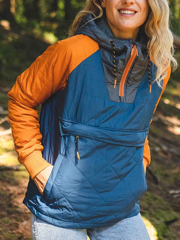 Warmth and cold temperament outdoor women's hoodie
